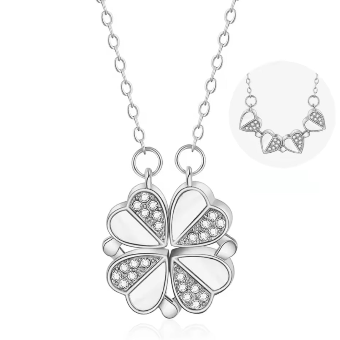 Collana ‘Magnetic Love’ 2 in 1 Oro/Argento