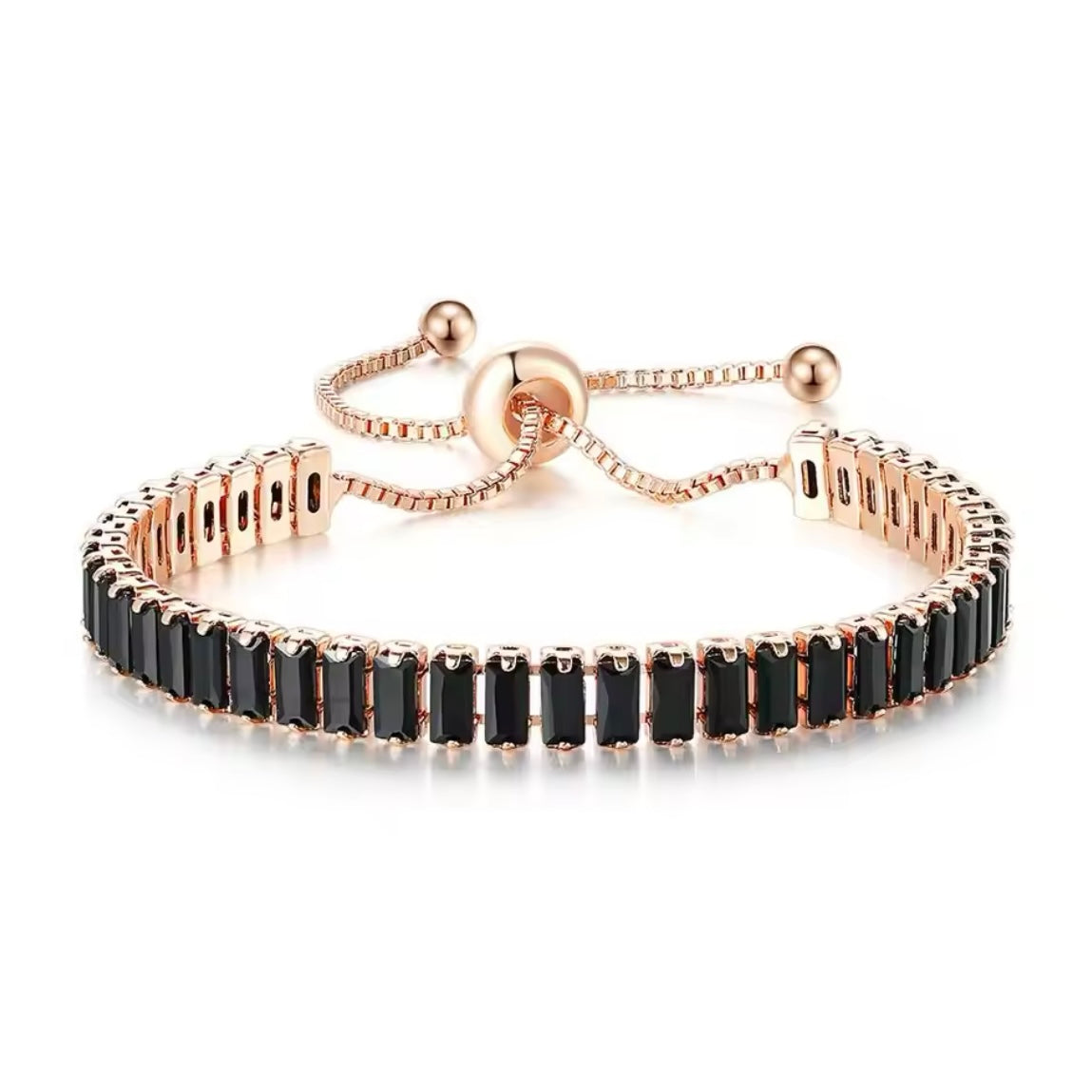 Bracciale Tennis con Zirconi da 6mm Oro/Oro Rosa/Argento