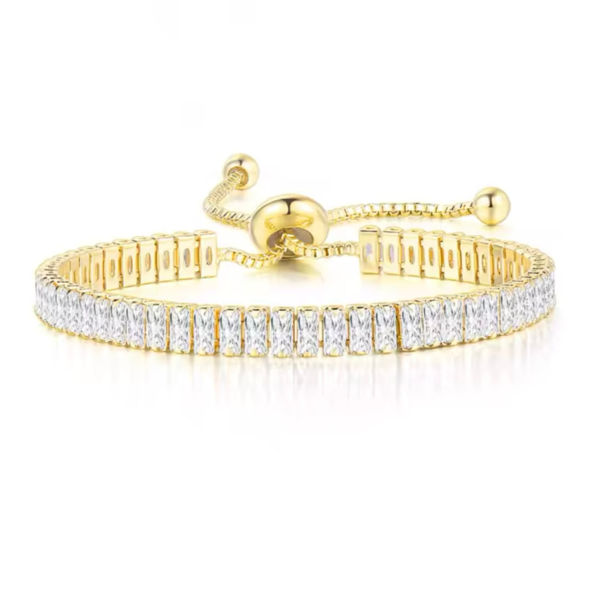 Bracciale Tennis con Zirconi da 6mm Oro/Oro Rosa/Argento