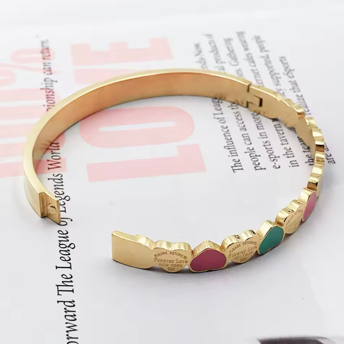 Bracciale 'Return to Love' Argento 925 - Oro/Oro Rosa/Argento