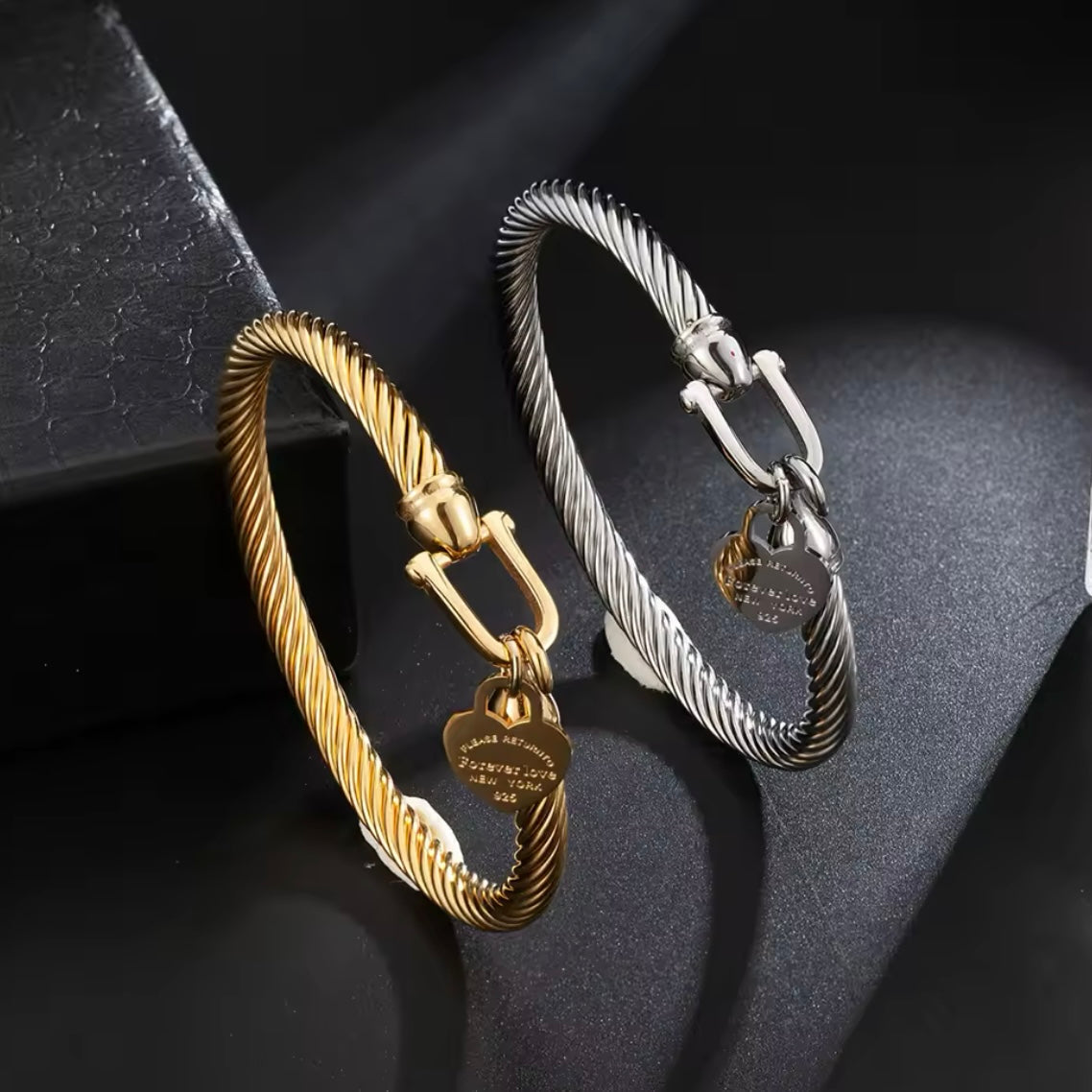 Bracciale 'Padlock of Love' Oro/Argento