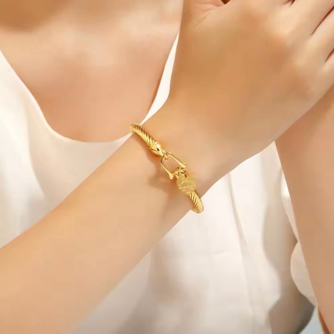 Bracciale 'Padlock of Love' Oro/Argento