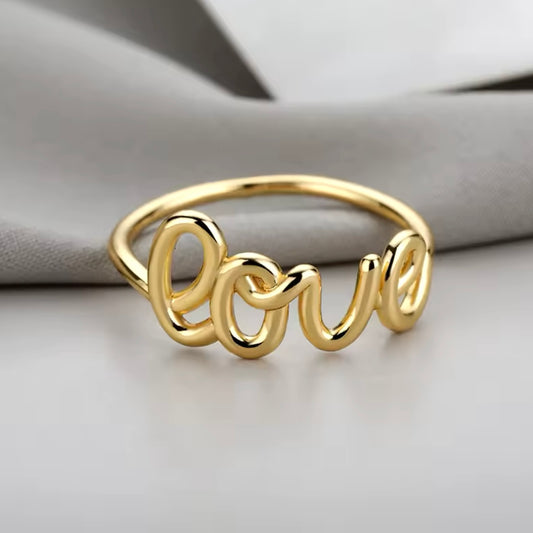 Anello 'Love' Oro/Argento