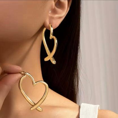 Orecchini 'Minimal Love’ Oro/Argento