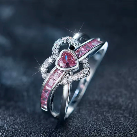 Anello 'Bundle of Love' con Zirconi Argento