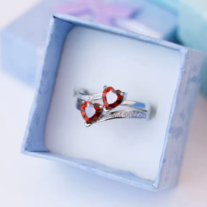 Anello 'Eternity Love' con Zirconi Colorati Argento