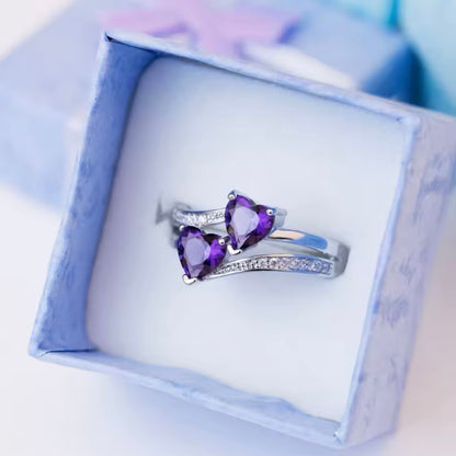 Anello 'Eternity Love' con Zirconi Colorati Argento