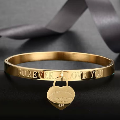 Bracciale 'Return to Love' con Ciondolo Argento 925 - Oro/Oro Rosa/Argento