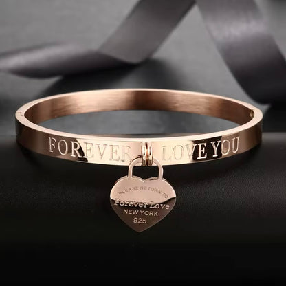 Bracciale 'Return to Love' con Ciondolo Argento 925 - Oro/Oro Rosa/Argento