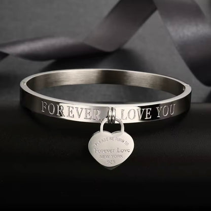 Bracciale 'Return to Love' con Ciondolo Argento 925 - Oro/Oro Rosa/Argento